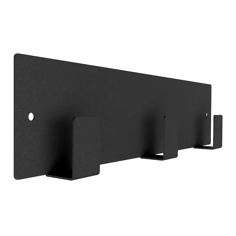 Чорна металева кухонна вішалка