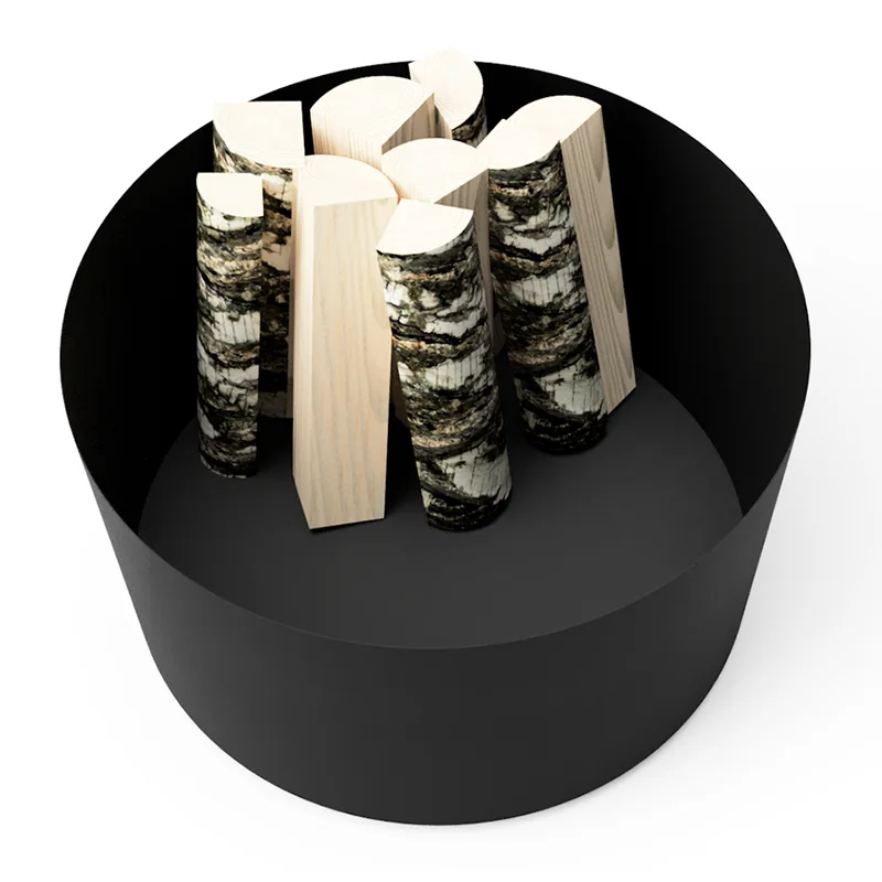 Оцинкований металевий круглий вуличний кашпо