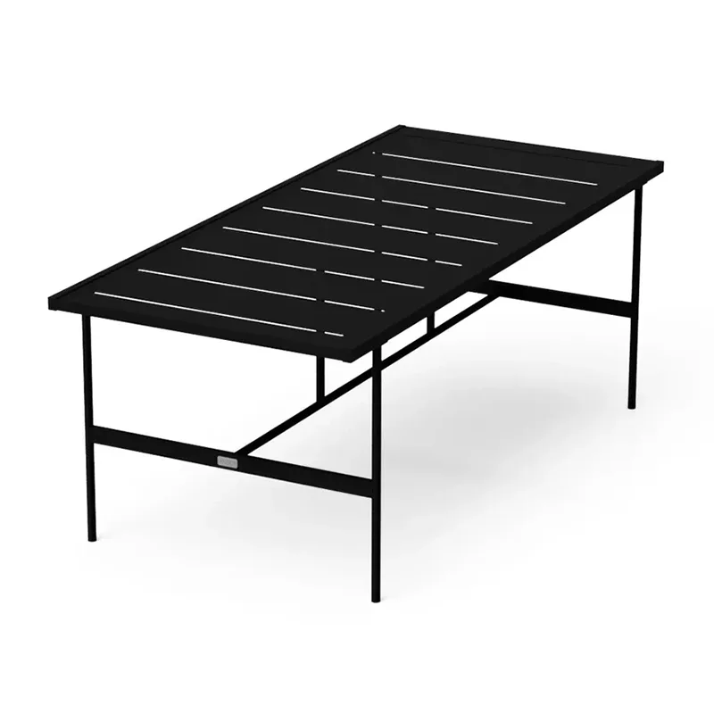 Відкритий прямокутний обідній стіл